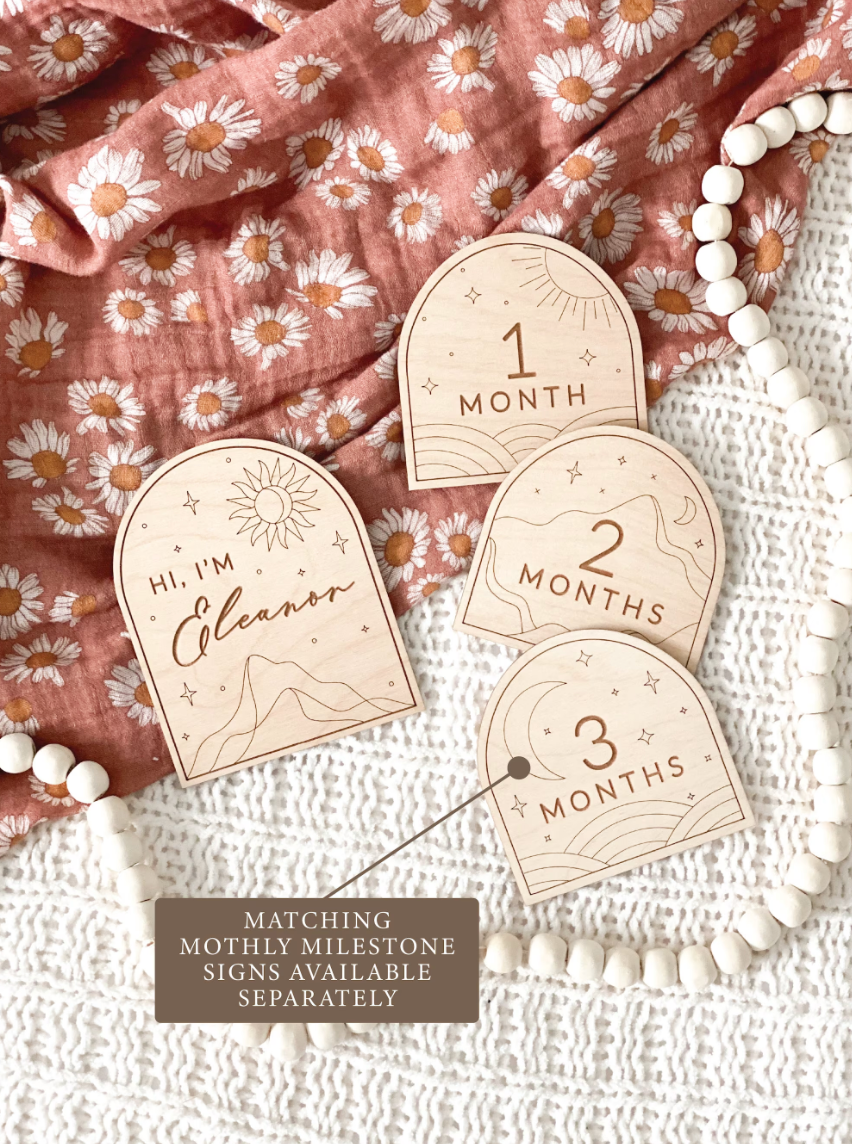 Baby Announcement | Boho Arch