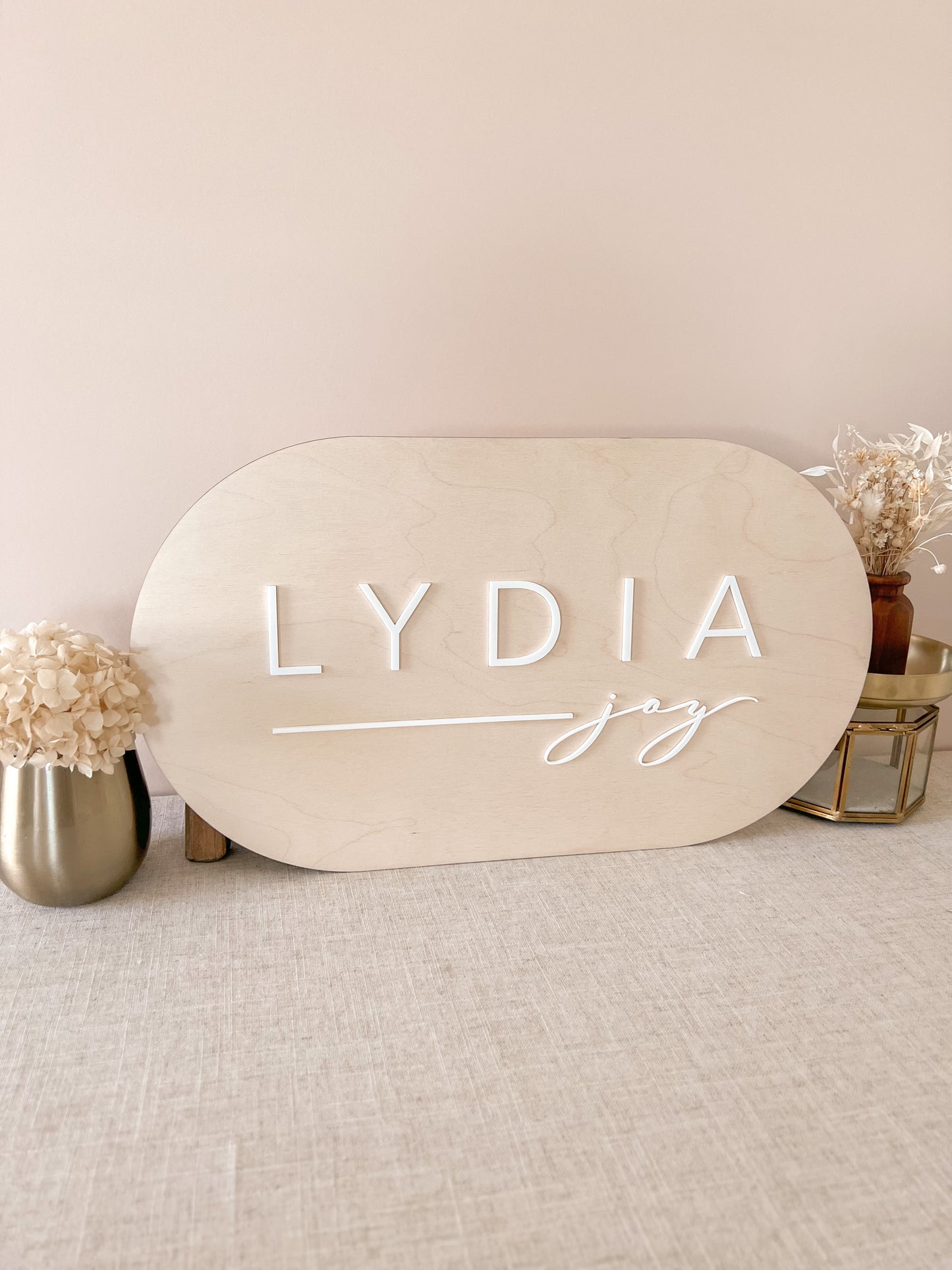 Personalized Minimal Oblong Banner