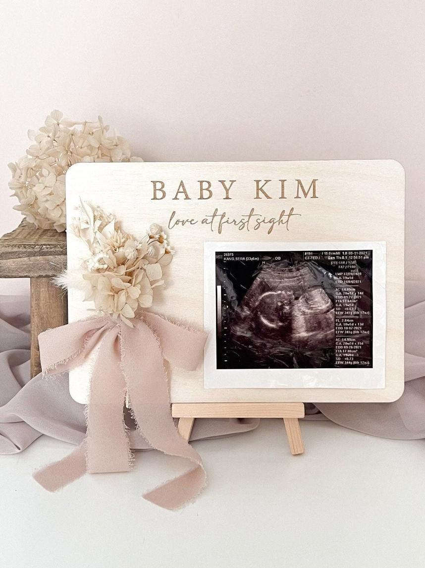 Baby Sonogram Ultrasound Photo Sign