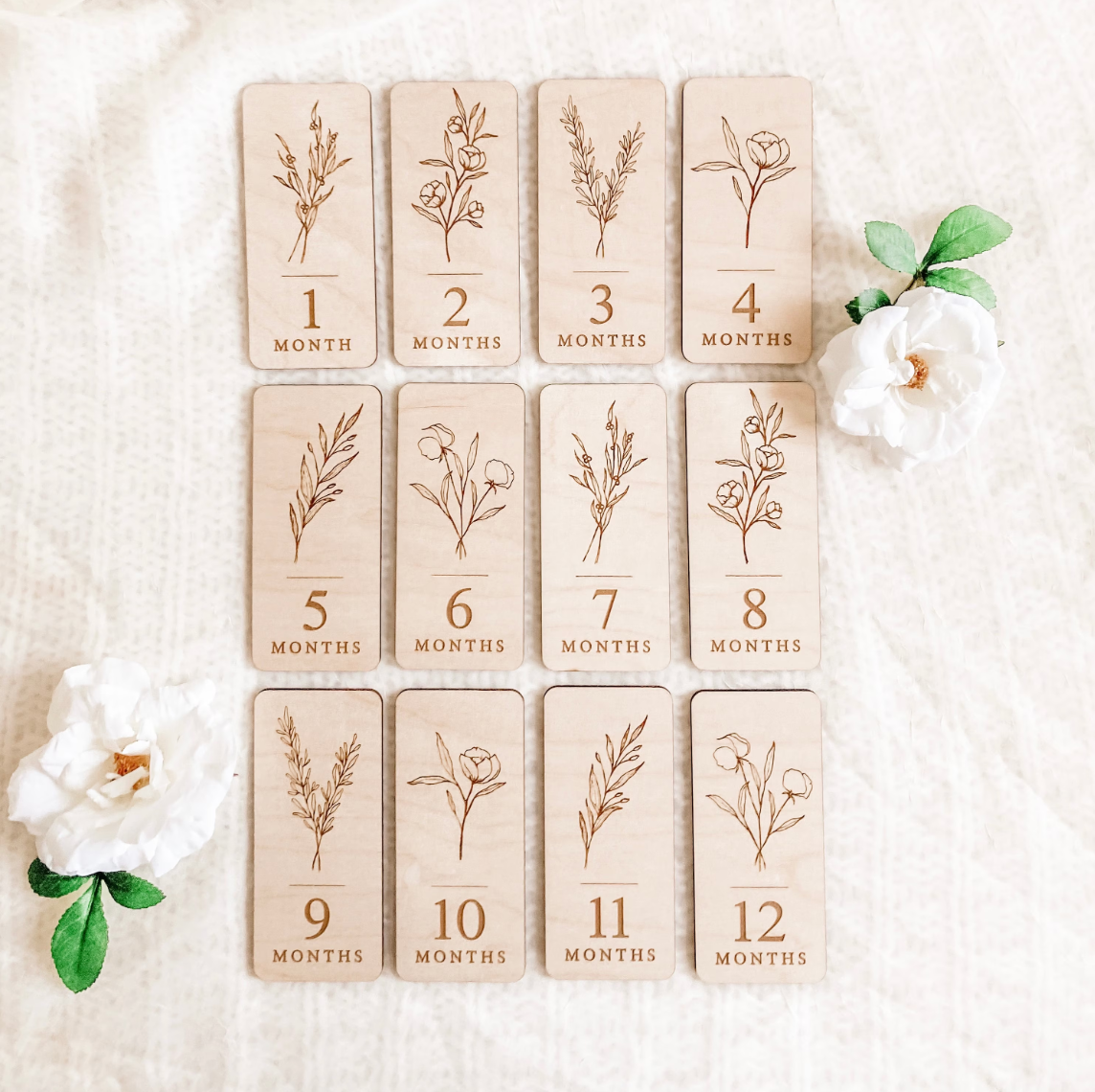Monthly Milestone Markers | Wildflower