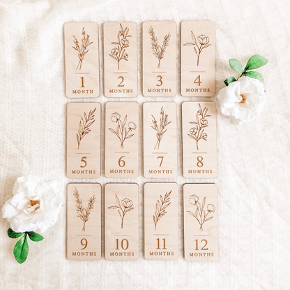 Monthly Milestone Markers | Wildflower