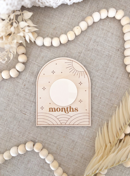 Monthly Milestone Markers | Reuseable Boho Arch