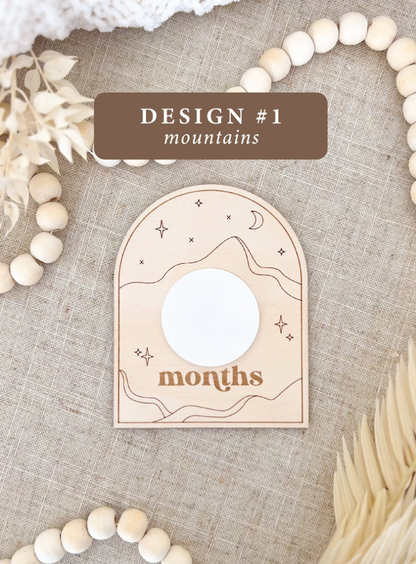 Monthly Milestone Markers | Reuseable Boho Arch