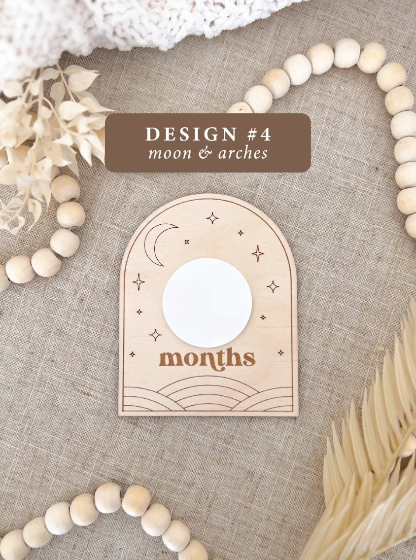 Monthly Milestone Markers | Reuseable Boho Arch