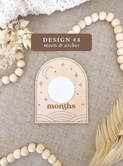 Monthly Milestone Markers | Reuseable Boho Arch