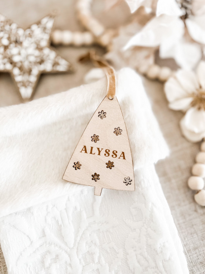 Christmas | Tree Shaped Stocking & Gift Tags