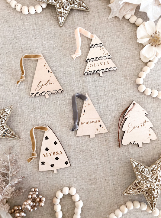 Christmas | Tree Shaped Stocking & Gift Tags