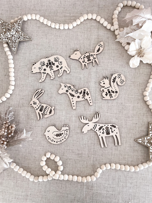 Christmas | Nordic Animals Stocking & Gift Tags