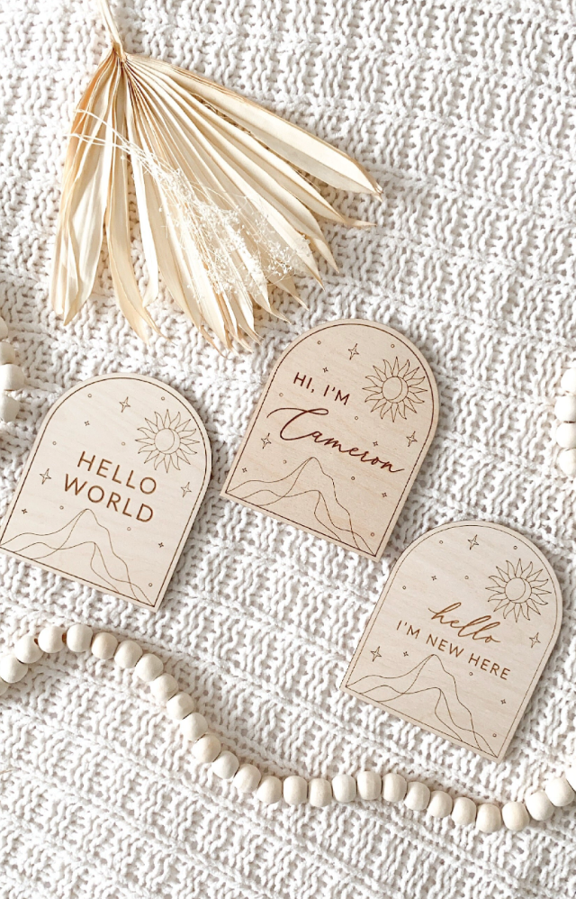 Baby Announcement | Boho Arch