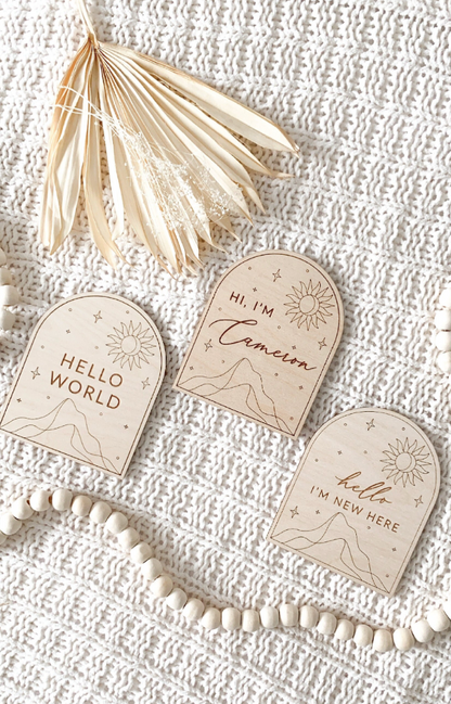 Baby Announcement | Boho Arch