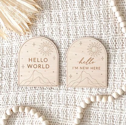Baby Announcement | Boho Arch