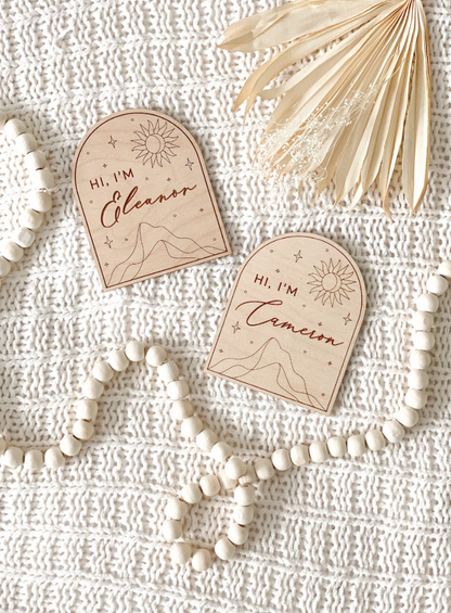 Baby Announcement | Boho Arch