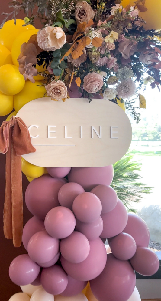 Personalized Minimal Oblong Banner
