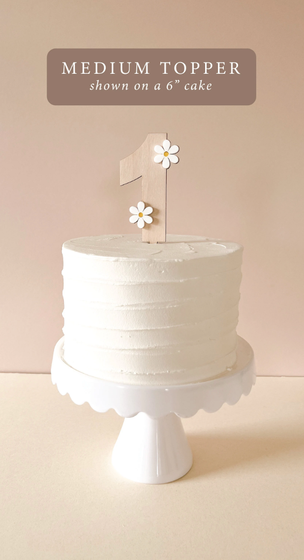 Daisy Cake Topper | Number