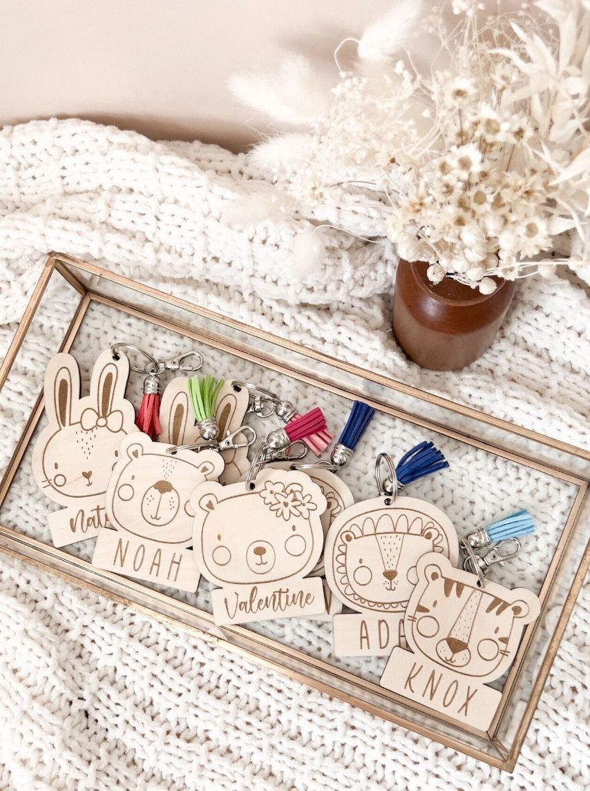 Scandinavian Animal Keychains