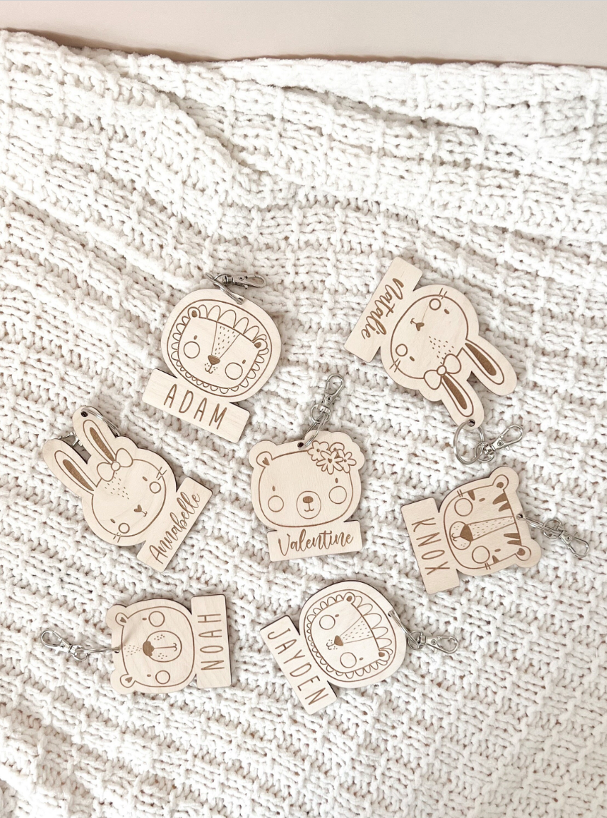 Scandinavian Animal Keychains