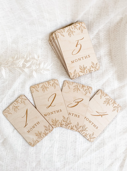 Monthly Milestone Markers | Leaf Garland