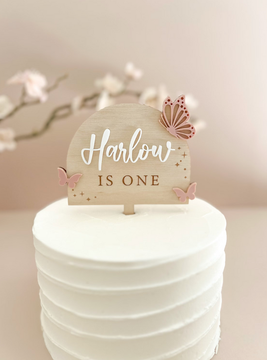 Butterfly Cake Topper | Personalized