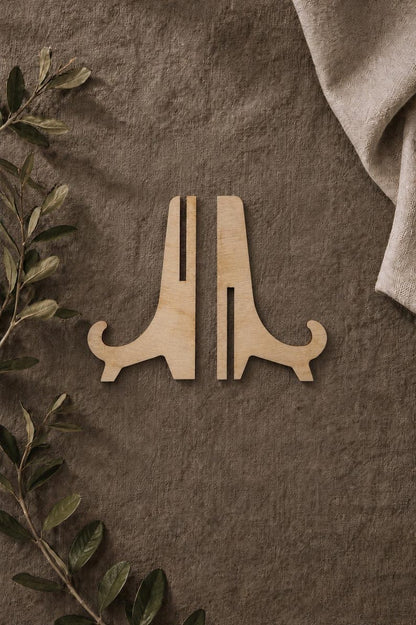 Wooden display stand pieces for the cherry blossom sign