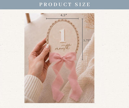 Lace milestone sign dimensions: 4.5 by 5.75 inches